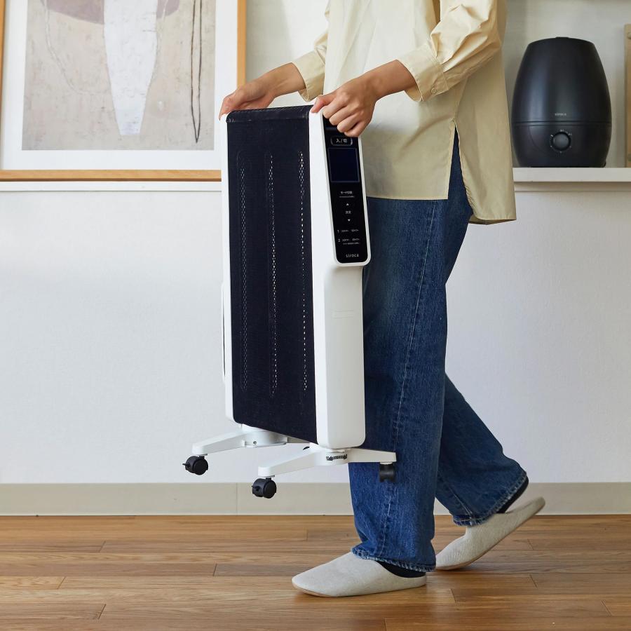 かるポカ siroca シロカ 遠赤軽量ヒーター SN-M451 温度設定運転＆出力