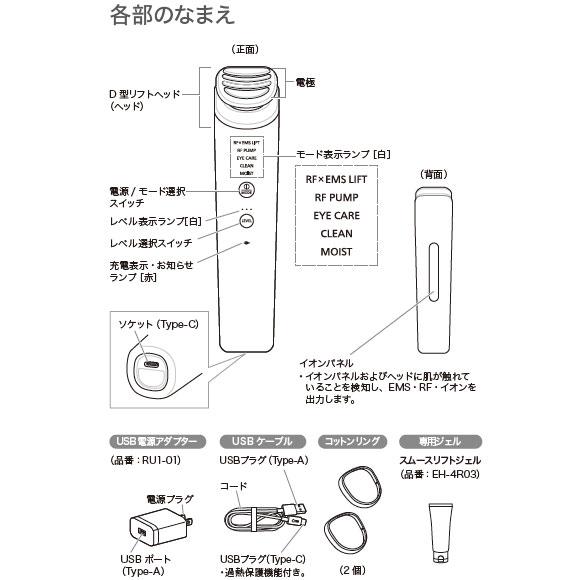 Panasonic（パナソニック） 【在庫あり】EH-SR86-T リフトケア美顔器
