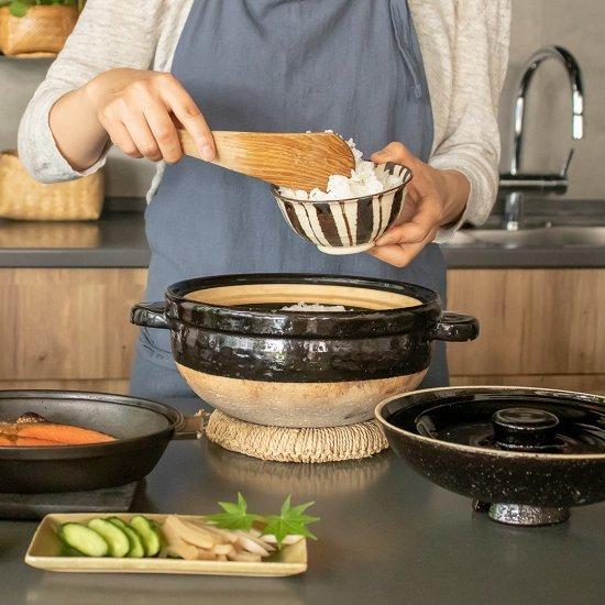 長谷園 伊賀焼 かまどさん 一合 1合 簡単 土鍋 : 伊賀忍者市場 - 通販