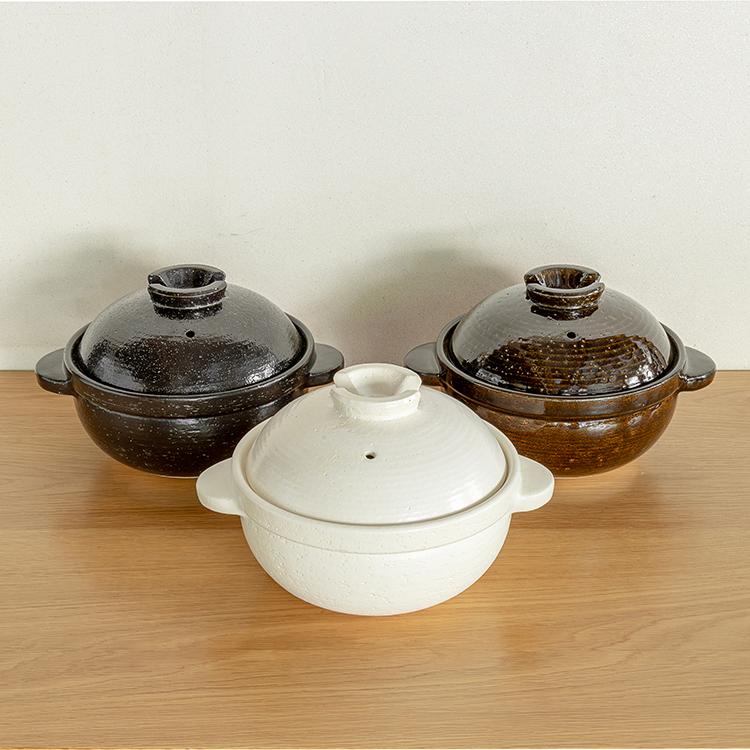 長谷園 公式限定取扱 かまどさんプレミアム 三合炊き 墨 土鍋 かまど