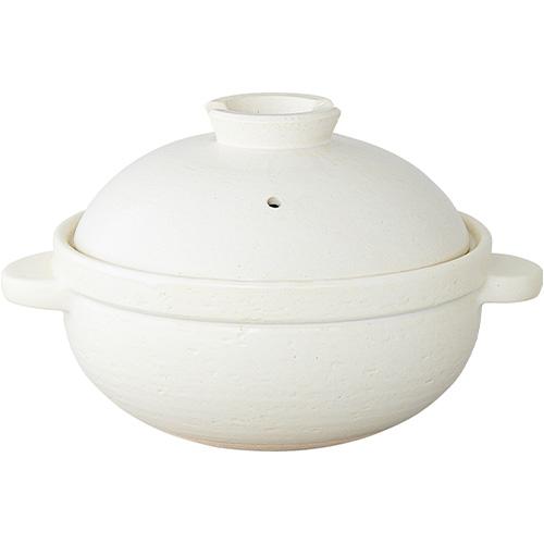 長谷園 公式限定取扱 かまどさんプレミアム 二合炊き 白 土鍋 かまど