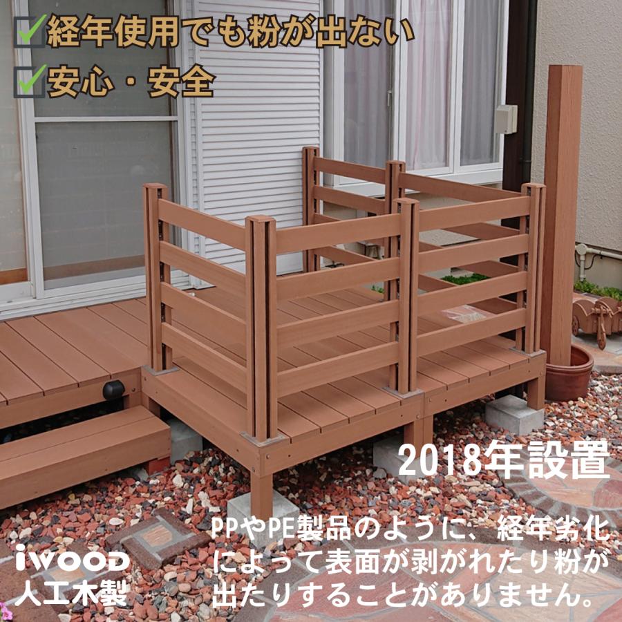 木目調ウッドデッキ2つセット 楽天市場】人工木ウッドデッキ セットの通販