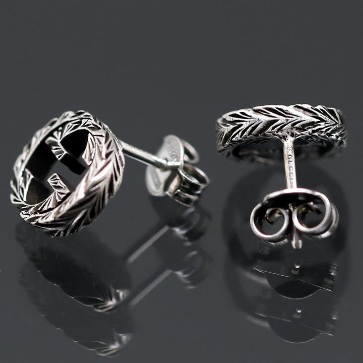 GUCCI（グッチ） ピアス インターロッキングG シルバー925 男女兼用