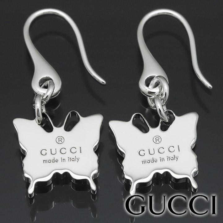 GUCCI（グッチ） ピアス バタフライピアス 蝶 シルバー925 ドロップ