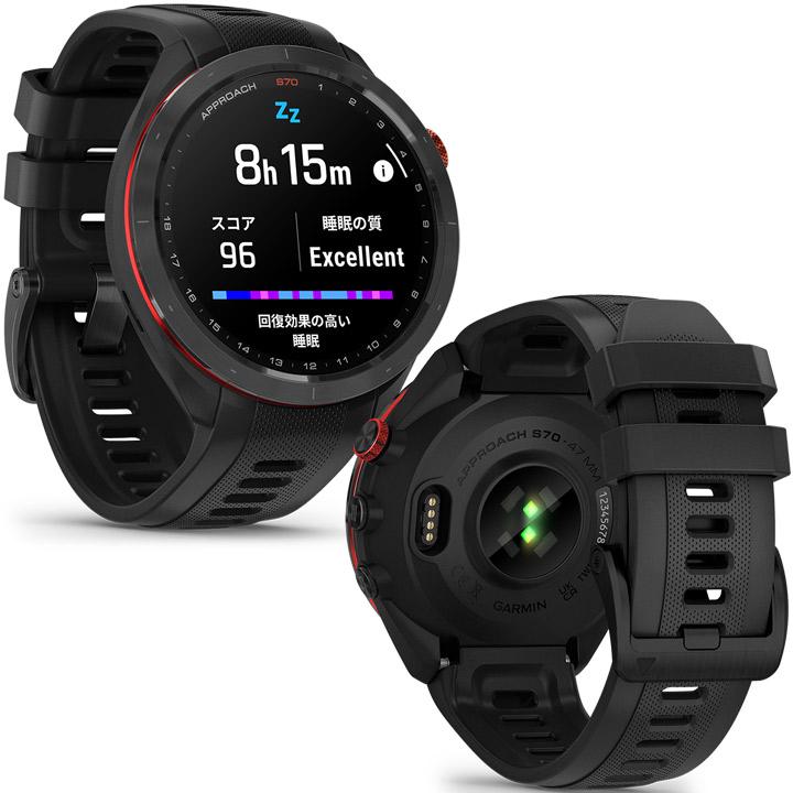 Approach ゴルフウォッチ ガーミン GARMIN S70 47mm Black (010-02746