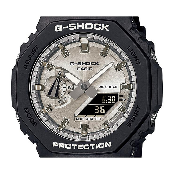 G-SHOCK ブラック＆シルバー GA-2100SB-1AJF カシオ Gショック
