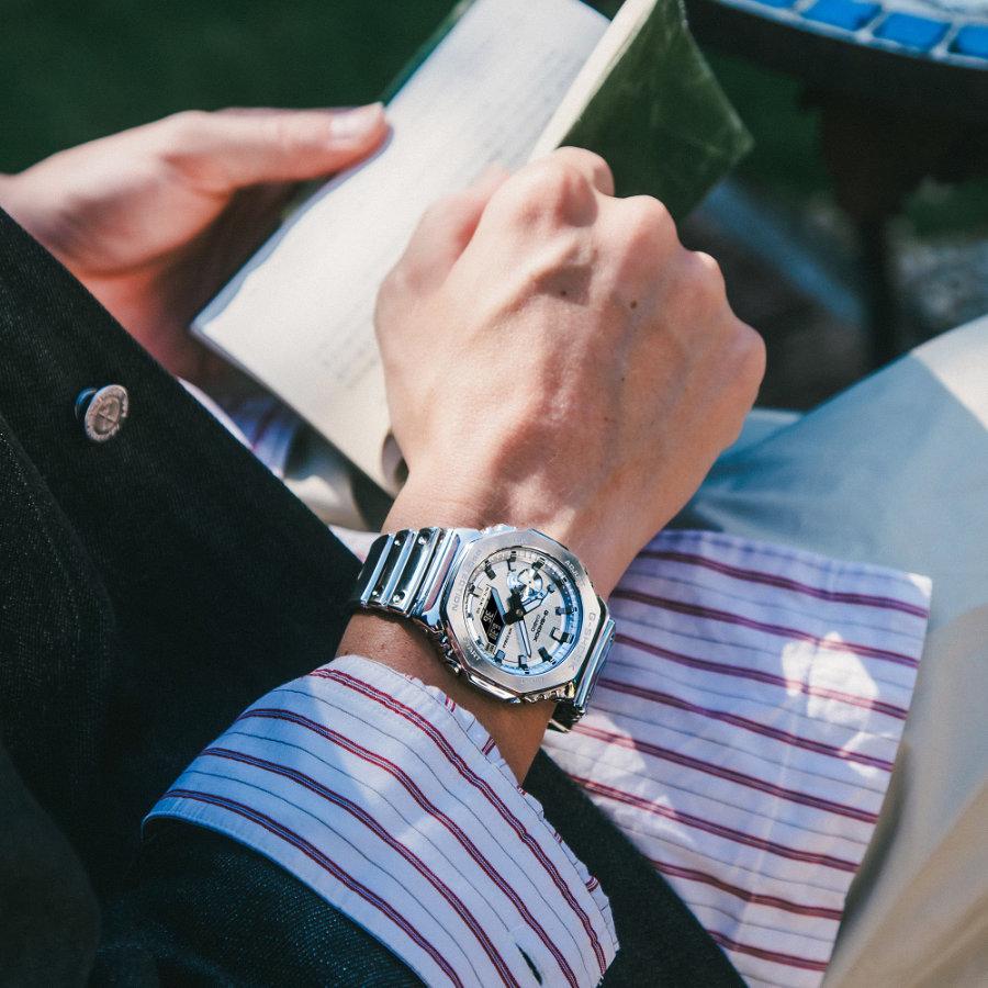 G-SHOCK メタルカバード GM-2100YM-8AJF シルバー カシオ Gショック