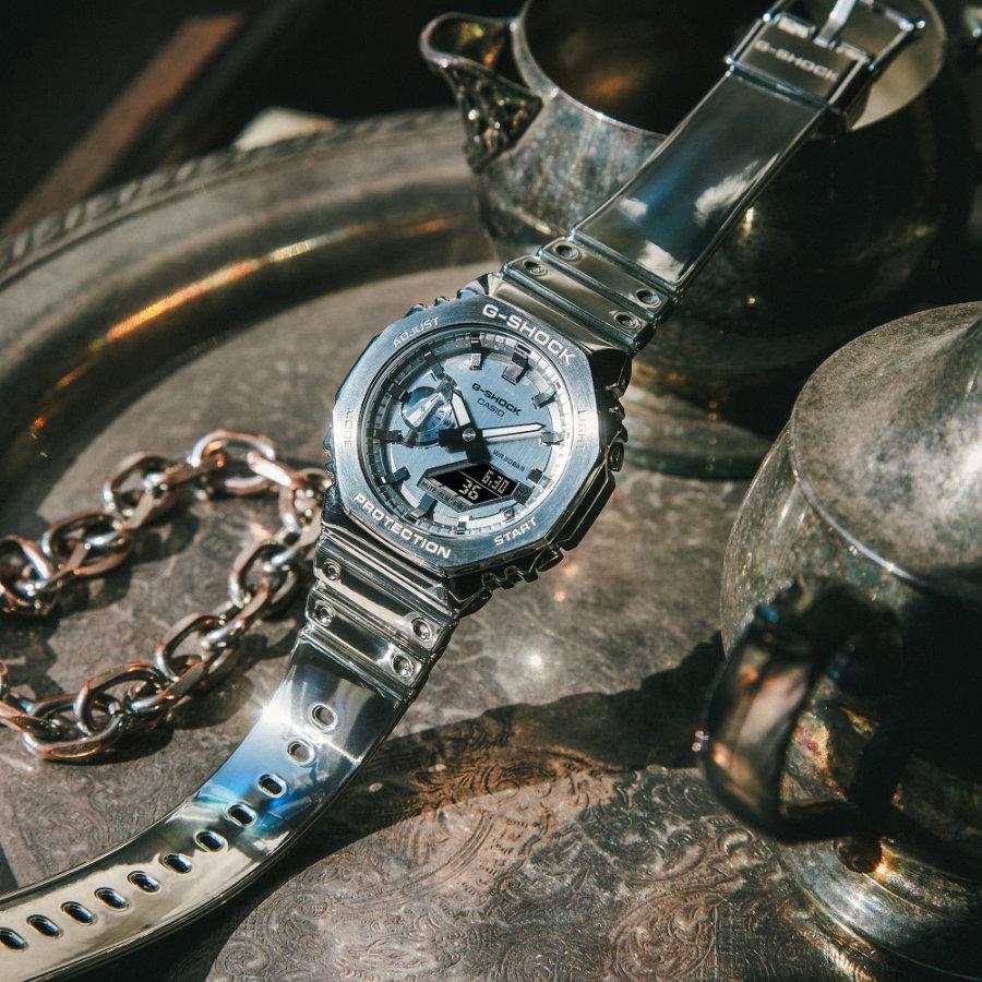 G-SHOCK メタルカバード GM-2100YM-8AJF シルバー カシオ Gショック