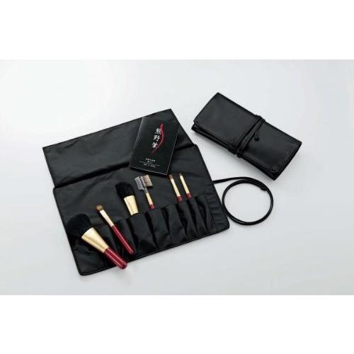 熊野筆 筆の心 化粧筆 6本セット 専用ケース付き 箱入り メイクブラシ