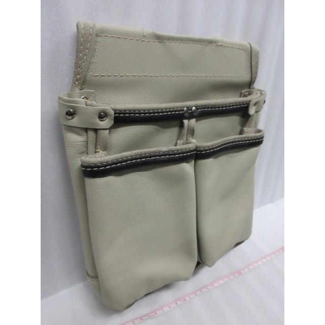 プロスター 本革ダブルポッケ 釘袋 タイプA HW-01 腰袋 ツールポーチ