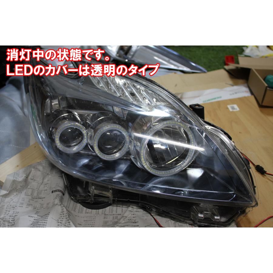 プリウス30前期 LEDヘッドライト用 6灯 SMD LEDイカリング エンジェル