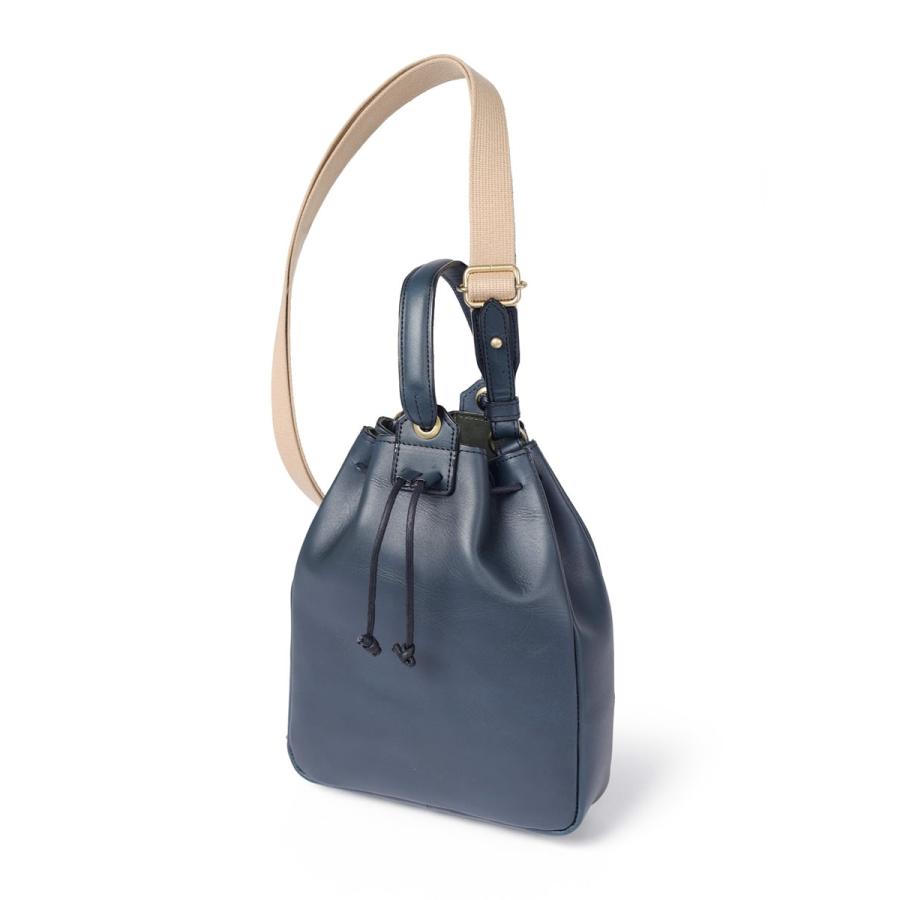 SILVER LAKE 巾着ショルダーバッグ メンズ 牛革 【 SILVER LAKE CLUB