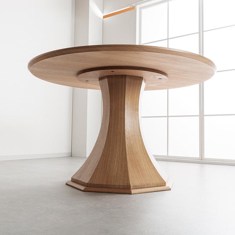 アンティーク】丸型ハイテーブル ペデスタル脚 北欧風 円形カウンター