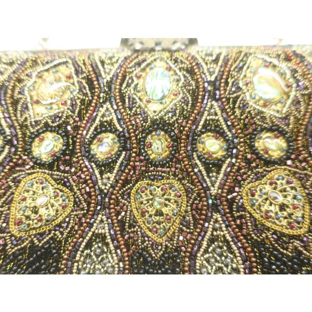 京都一輝堂》【着物】 アンティーク 和装小物 ビーズバッグ お洒落 R6W