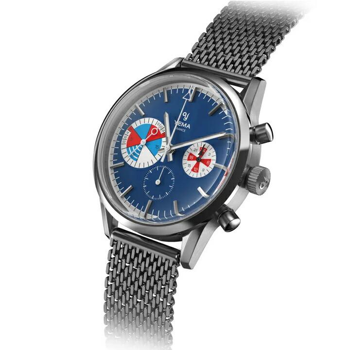 イエマ YEMA ヨッティングラフ メカクォーツ フランス製 クロノグラフ