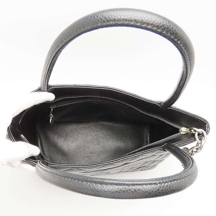 CHANEL（シャネル） 復刻トート シルバー金具 キャビアスキン ブラック