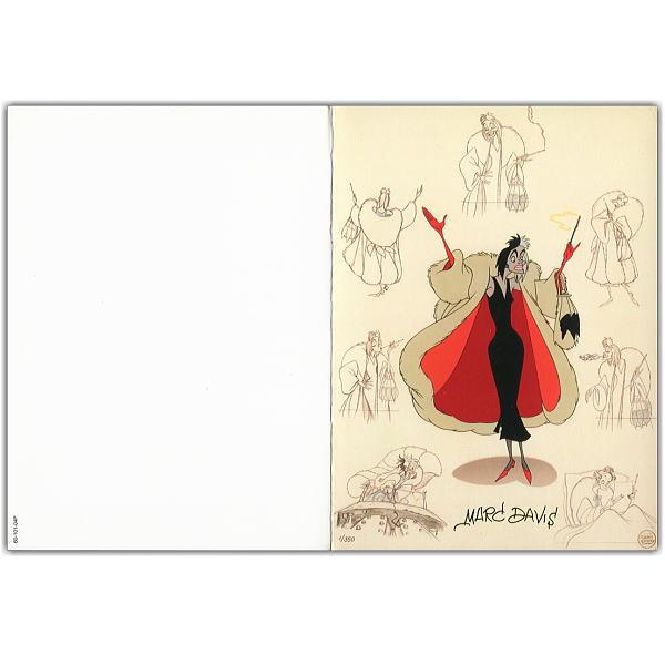 Disney（ディズニー） クルエラ 101匹わんちゃん WDAAセル画2ッ折