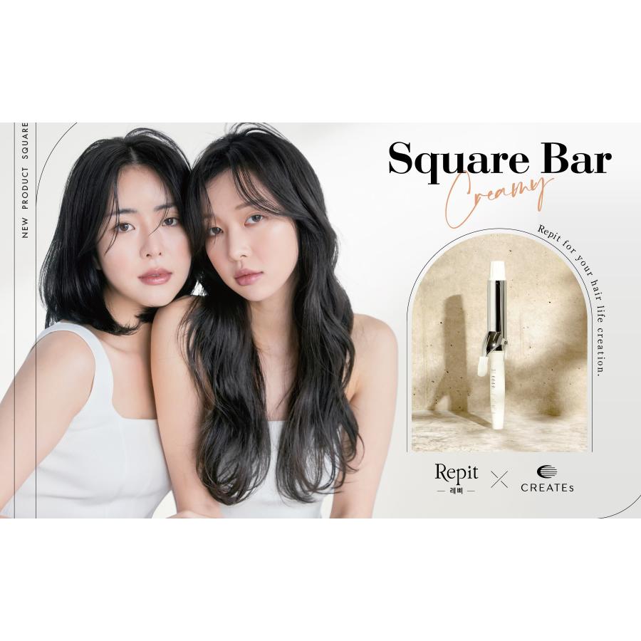 価格数量限定】【送料無料】Repit カールアイロン クレイツ スクエア