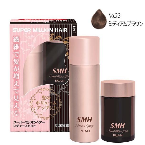 スーパーミリオンヘアー レディースセット(ミディアムブラウン) : 愛