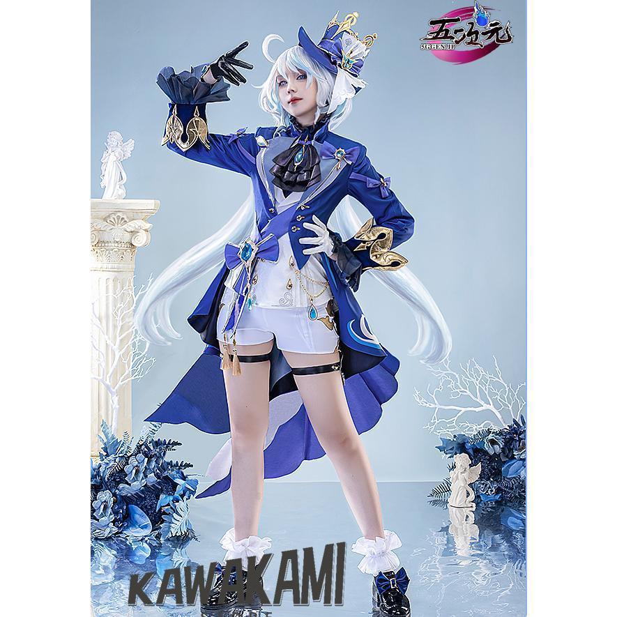 五次元 基萌 原神 コスプレ フリーナ 水神 衣装 ※ウィッグ 靴 武器