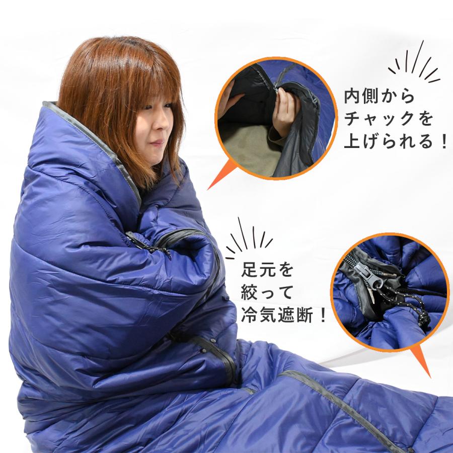 ポンチョ ダウン 防寒 アウトドア レディース メンズ 防水 大きい