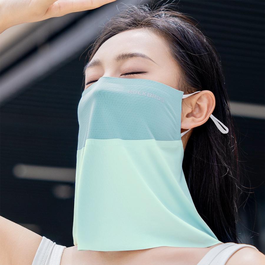 ROCKBROS フェイスカバー フェイスマスク 紫外線対策 春夏用 鼻 口元