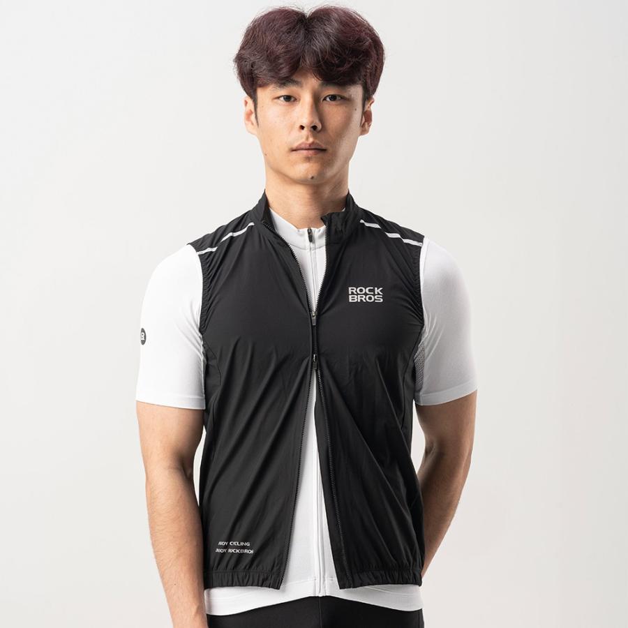 ROCKBROS サイクリング スポーツ ウェア ベスト ジレ 春 夏 秋 防風