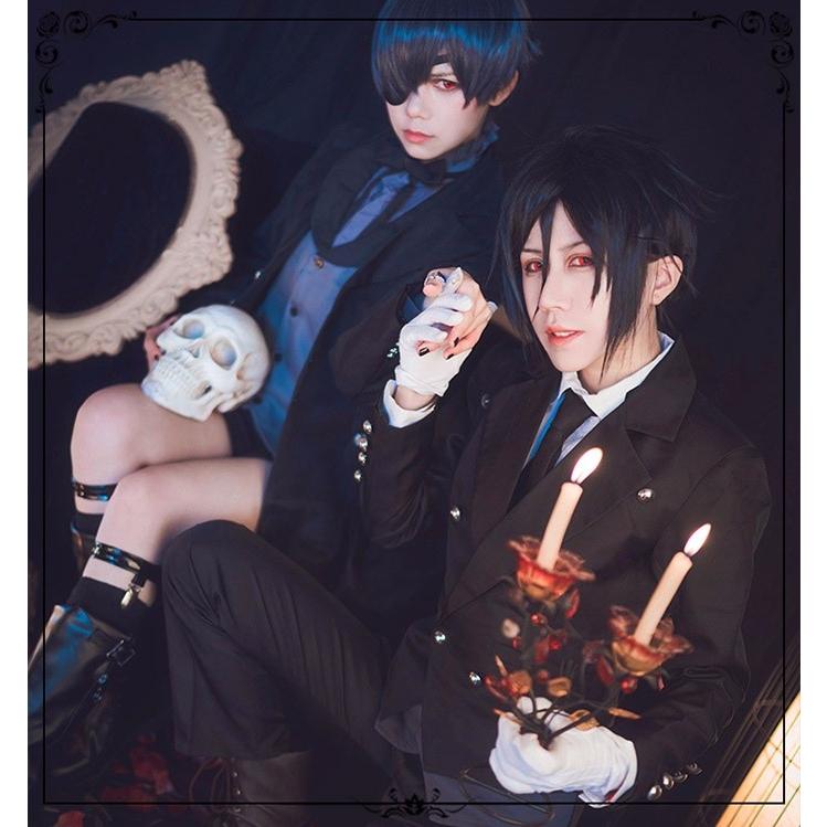 黒執事 シエル コスプレ衣装 豪華セット 悪魔シエル メンズスーツ
