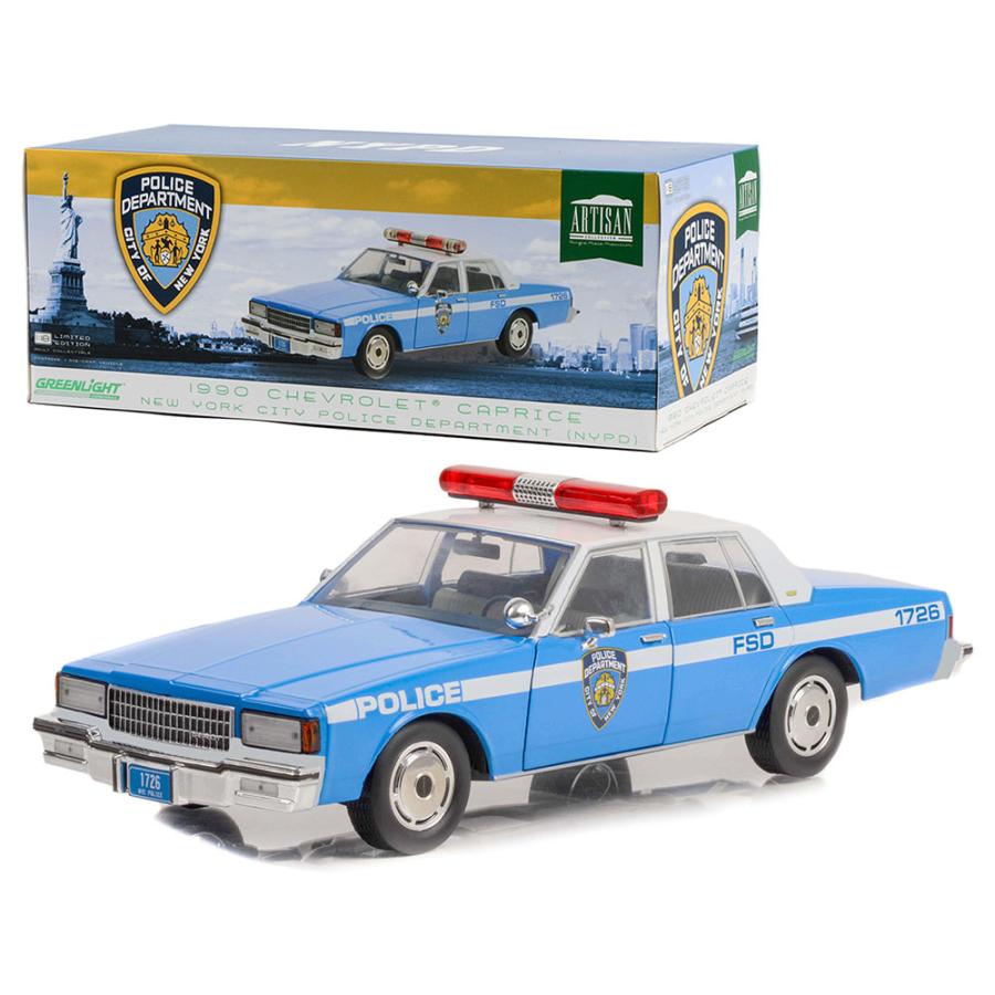 ミニカー 1/18 GL 1990 シボレー・カプリス パトカー NYPD ハイウェイ