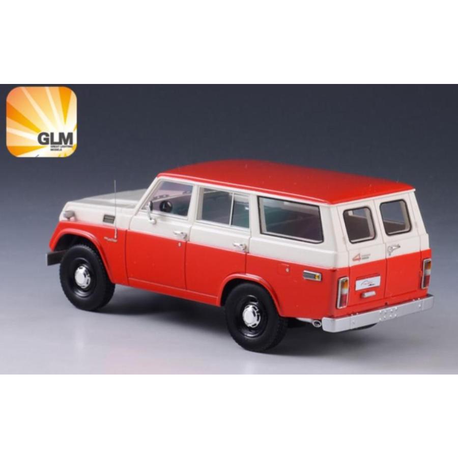 ミニカー 1/43 トヨタ ランクル FJ55 1979 赤色/白色 GLM