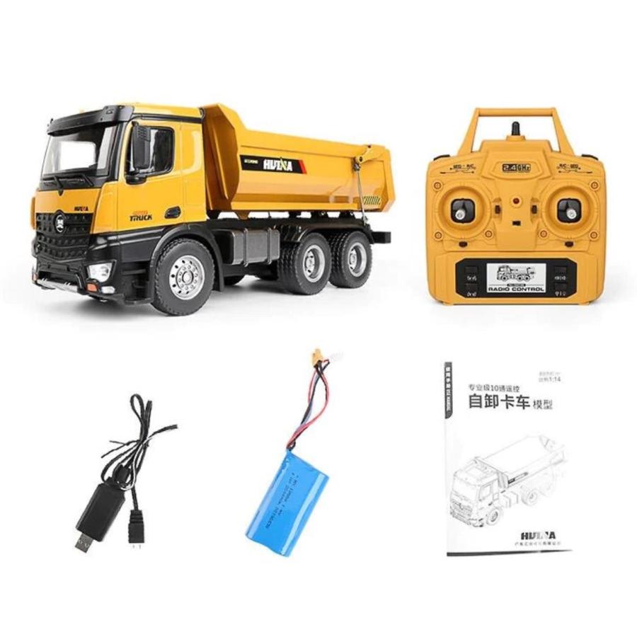 ラジコン 1/14 ラジコン ダンプカー オール金属製 本格的精密ラジコン
