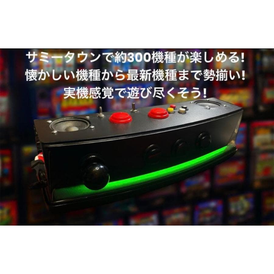 パチスロ サミタ& iphoneアダプター付 専用レバーLEDスピーカー 目押し
