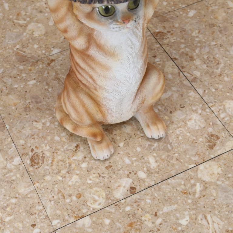 サイドテーブル ネコ マンチカン トラ アニマル 動物 ソファ横 ポップ