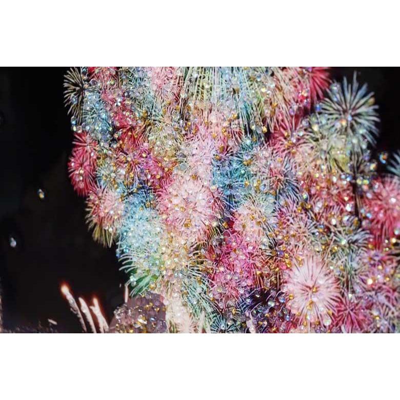アートフレーム HANABI 花火 キラキラアート 額絵 ゴールドフレーム