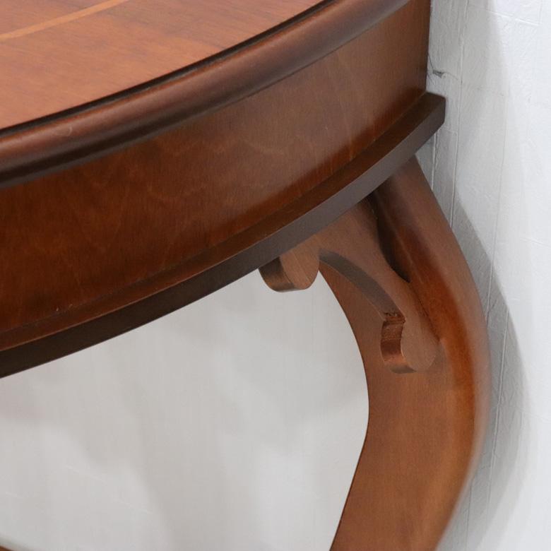 イタリア 象嵌 コンソール W90cm 823 引き出し付き花台 フラワー