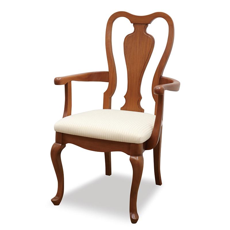 東海家具工業 アーム付 ダイニングチェア ブライトン マホガニー