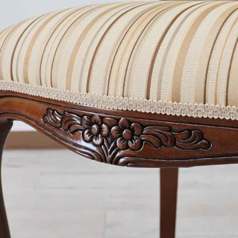 ダイニングチェア イタリア 木製 猫脚 完成品 椅子 チェア ヴェローナ