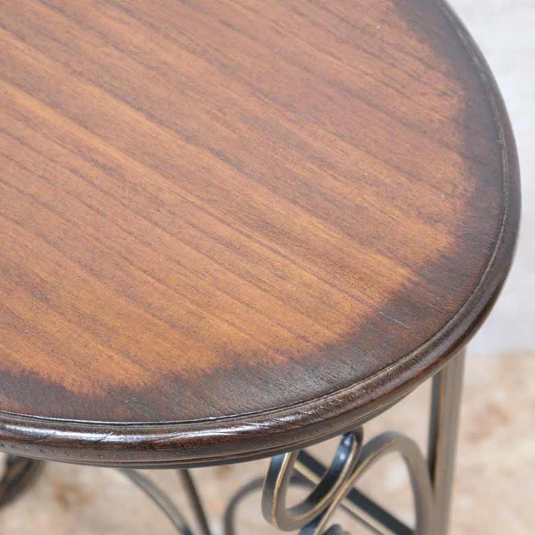 アイアン マガジンラックテーブル アンティーク仕上げ サイドテーブル