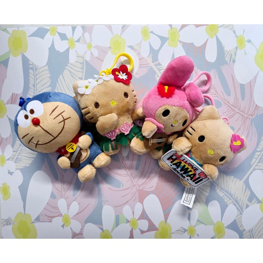 ご当地キティ 根付けストラップ ハワイ限定 日焼けキティ ウクレレ