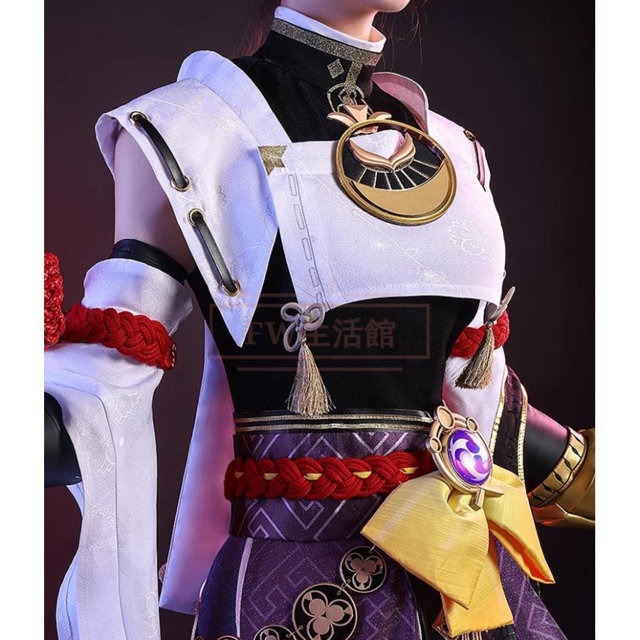 原神 九条裟羅 くじょうさら コスプレ 衣装ウィッグ 靴 コスチューム