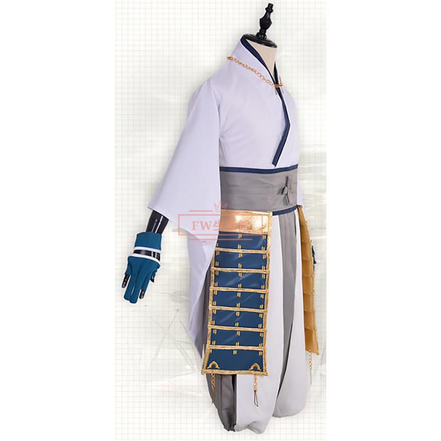 刀剣乱舞 鶴丸国永 つるまるくになが コスプレ衣装 ウィッグ 靴 道具刀