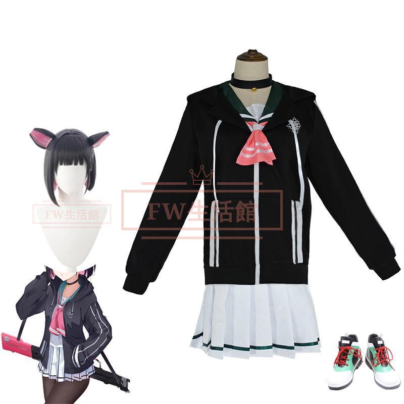 ブルーアーカイブ Blue Archive 杏山カズサ コスプレ衣装 ウィッグ 靴