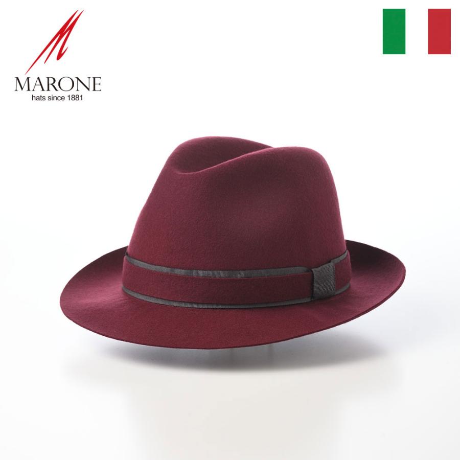 MARONE（マローネ） 帽子 中折れハット メンズ 秋 冬 大きいサイズ