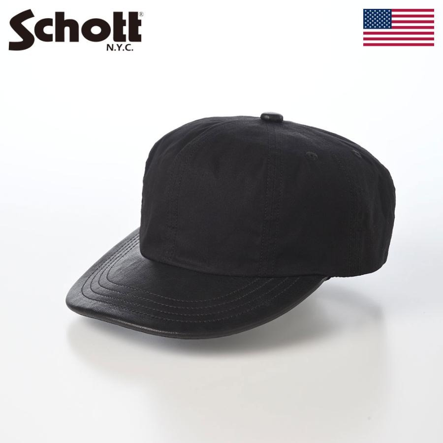Schott N.Y.C（ショット） Schott PARAFIN LEATHER 8P CAP(パラフィン