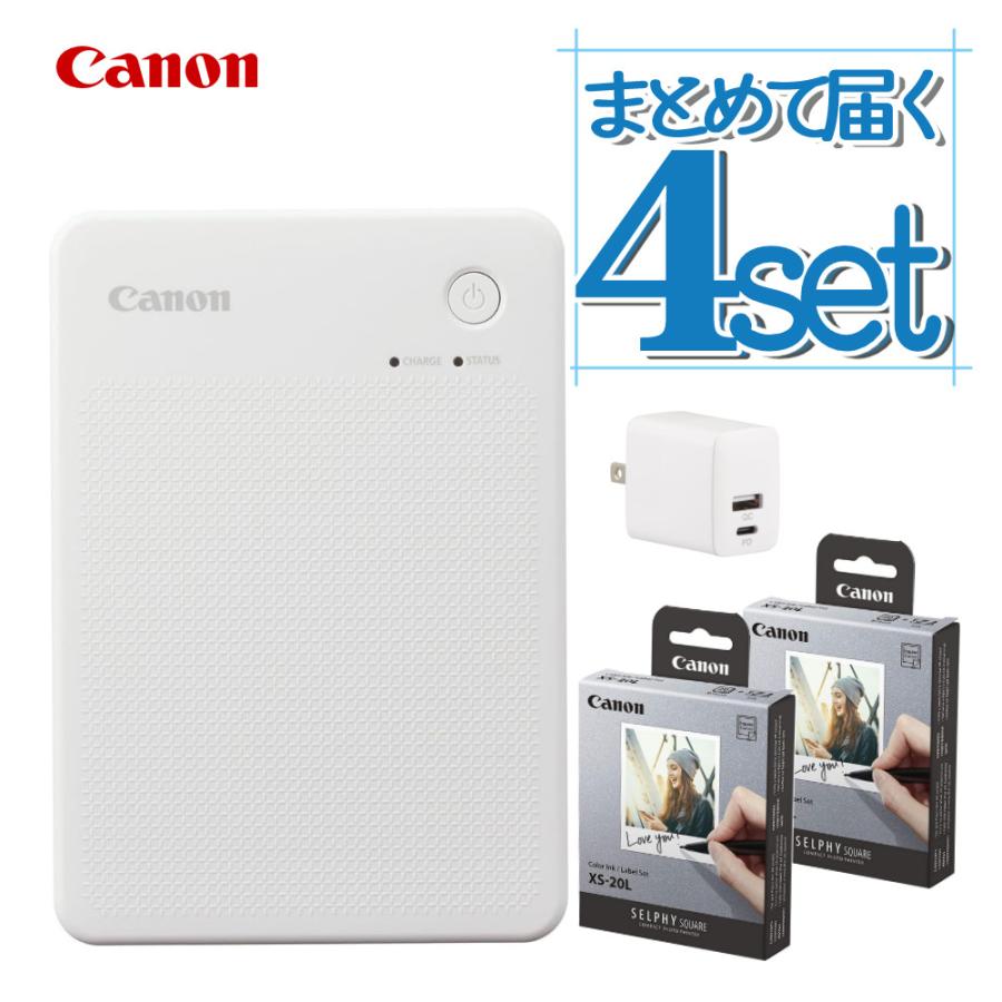 キヤノン（Canon） ミニフォトプリンター SELPHY QX20 ホワイト＆用紙