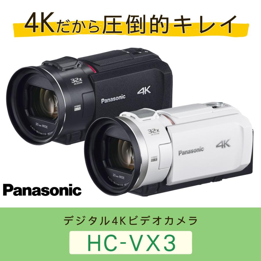 Panasonic（パナソニック） デジタル4Kビデオカメラ HC-VX3 ブラック