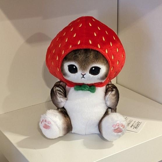 mofusand ぽてたまぬいぐるみ いちごにゃん 猫 ぬいぐるみ モフサンド