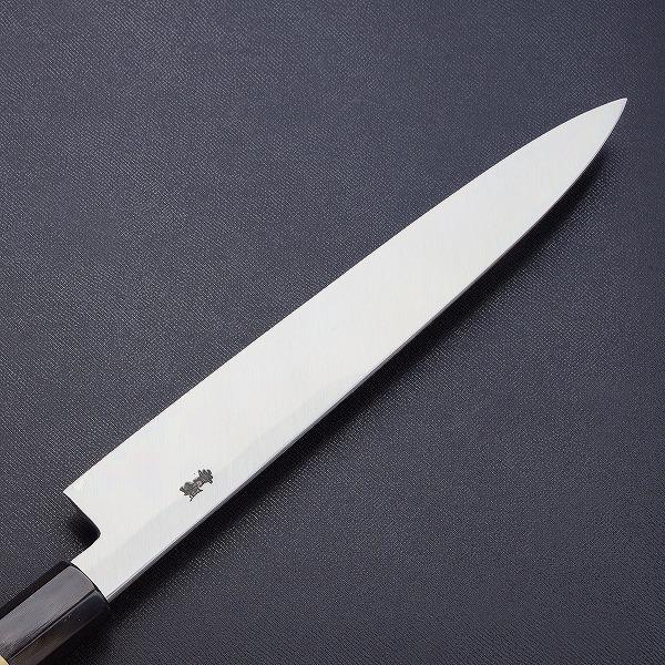 東周作 刺身包丁 柳刃包丁 240mm 青紙2号 八角水牛柄 : ほんまもん