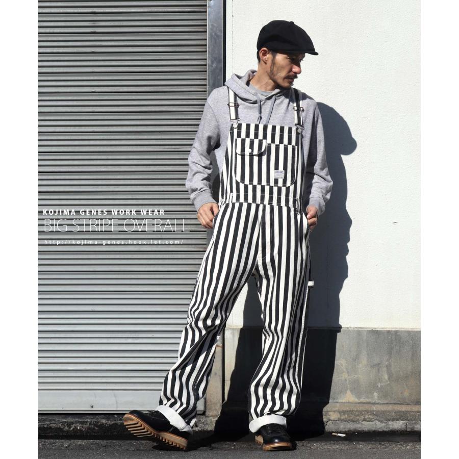児島ジーンズ ビッグストライプ オーバーオール : 児島ジーンズ公式