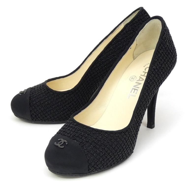 CHANEL（シャネル） ハイヒールパンプス ココマーク ピンヒール 黒